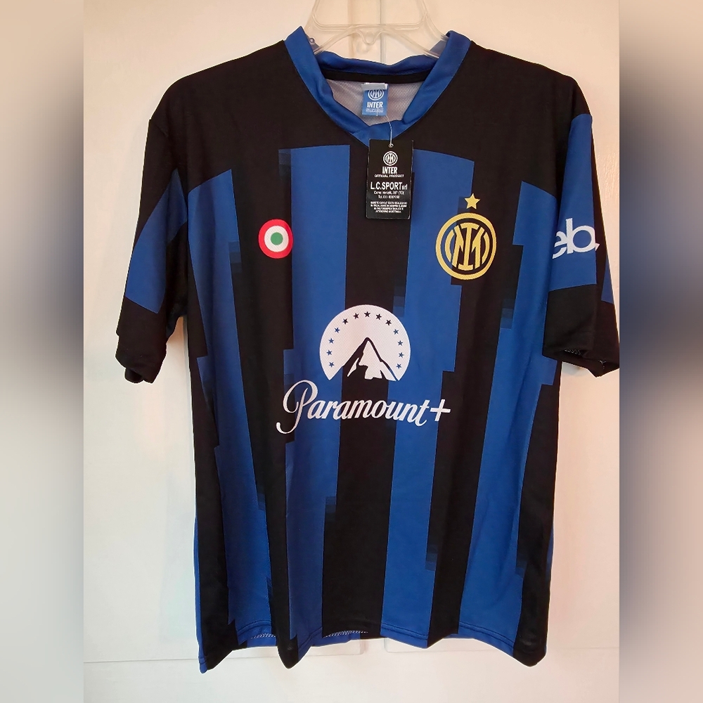Inter Milan Jersey Kit Shirt Paramount Andrew #13 L.C. Sport NWT Blue Black